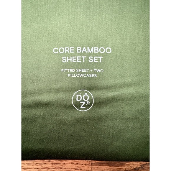 NWT Doz Sijo Core Bamboo Fitted Sheet + 2 Cases Forest Queen 3pc Luxury Bedding - Picture 6 of 9